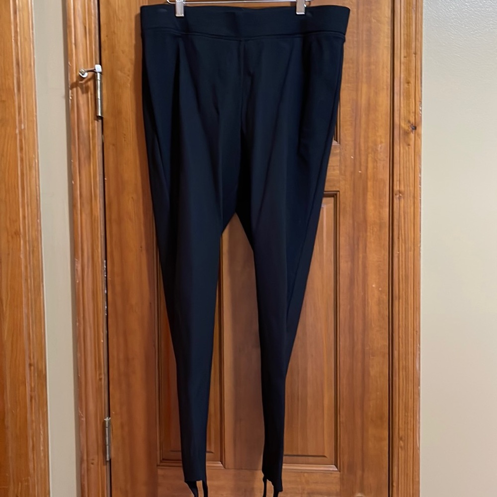 Chico’s size 2 black stirrup pants.